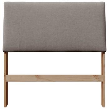 Gepolstertes Kopfteil Taupe 100 cm Massives Kiefernholz