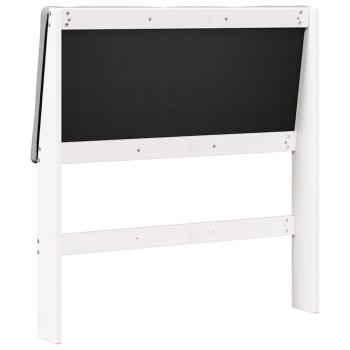 Gepolstertes Kopfteil Hellgrau 90 cm Massives Kiefernholz