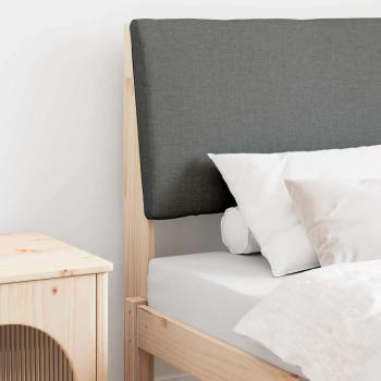 ARDEBO.de - Gepolstertes Kopfteil Dunkelgrau 80 cm Massives Kiefernholz