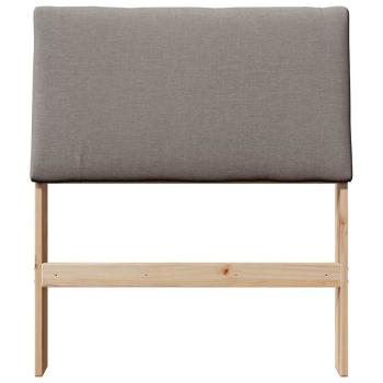 Gepolstertes Kopfteil Taupe 80 cm Massives Kiefernholz