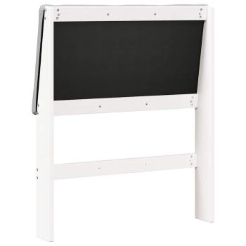 Gepolstertes Kopfteil Hellgrau 80 cm Massives Kiefernholz