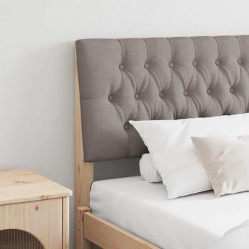 ARDEBO.de - Gepolstertes Kopfteil Taupe 200 cm Massives Kiefernholz
