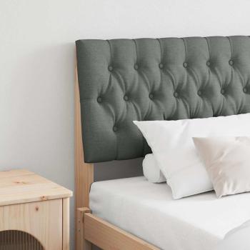 ARDEBO.de - Gepolstertes Kopfteil Dunkelgrau 180 cm Massives Kiefernholz