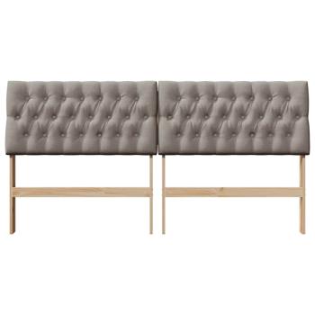 ARDEBO.de - Gepolstertes Kopfteil Taupe 180 cm Massives Kiefernholz