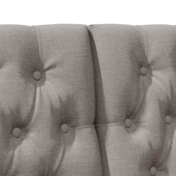 Gepolstertes Kopfteil Taupe 160 cm Massives Kiefernholz