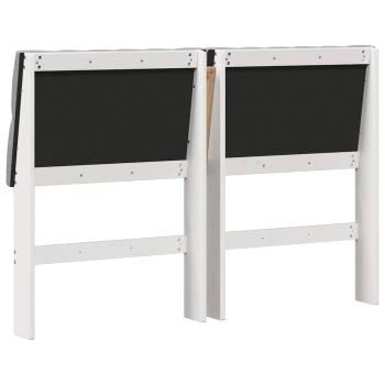 Gepolstertes Kopfteil Hellgrau 150 cm Massives Kiefernholz