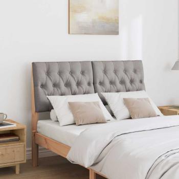Gepolstertes Kopfteil Taupe 120 cm Massives Kiefernholz