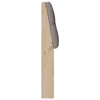 Gepolstertes Kopfteil Taupe 120 cm Massives Kiefernholz