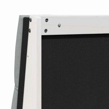 Gepolstertes Kopfteil Hellgrau 120 cm Massives Kiefernholz