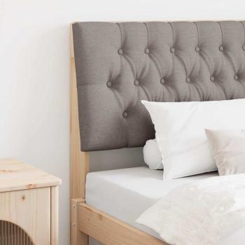 ARDEBO.de - Gepolstertes Kopfteil Taupe 100 cm Massives Kiefernholz