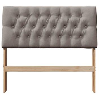 Gepolstertes Kopfteil Taupe 100 cm Massives Kiefernholz