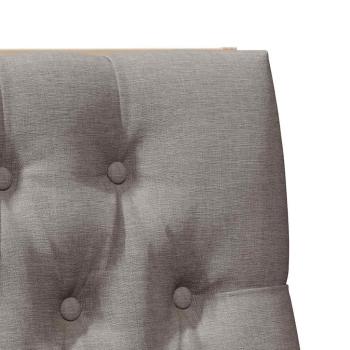 Gepolstertes Kopfteil Taupe 100 cm Massives Kiefernholz