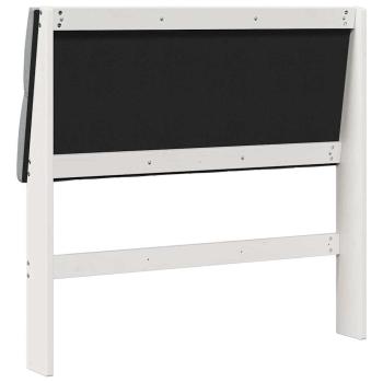 Gepolstertes Kopfteil Hellgrau 100 cm Massives Kiefernholz