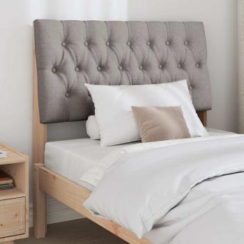 Gepolstertes Kopfteil Taupe 90 cm Massives Kiefernholz