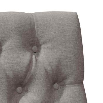 Gepolstertes Kopfteil Taupe 80 cm Massives Kiefernholz