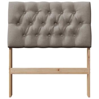 Gepolstertes Kopfteil Taupe 80 cm Massives Kiefernholz