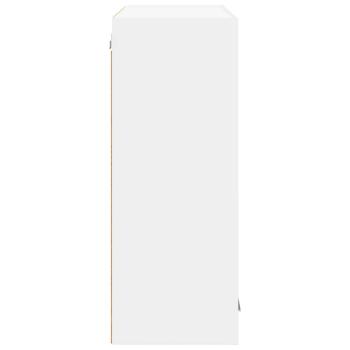 Hängeschrank mit Regal Riga Weiß 80 x 31 x 80 cm Holzwerkstoff