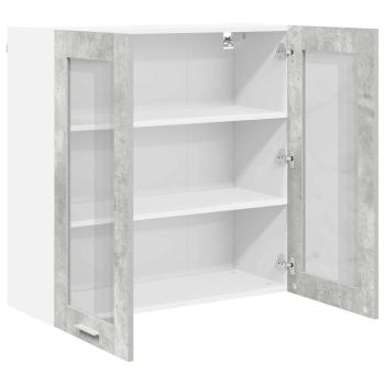 Hängeschrank Riga Beton Grau 80 x 31 x 80 cm Holzwerkstoff
