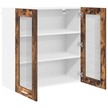 Hängeschrank mit Regal Riga Geräucherte Eiche 80 x 31 x 80 cm