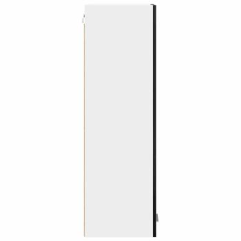 Hängeschrank mit Tür Riga Schwarz Eichen-Optik 30 x 31 x 100 cm