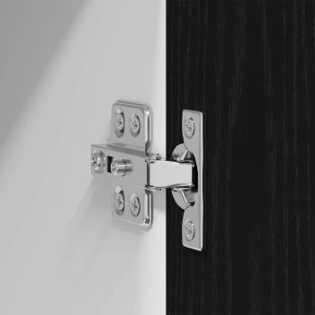 Hängeschrank mit Tür Riga Schwarz Eichen-Optik 30 x 31 x 100 cm