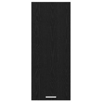 Hängeschrank mit Tür Riga Schwarz Eichen-Optik 40 x 31 x 100 cm