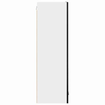 Hängeschrank mit Tür Riga Schwarz Eichen-Optik 40 x 31 x 100 cm