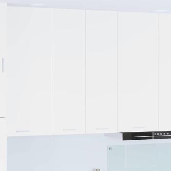 ARDEBO.de - Hängeschrank mit Regal Riga Weiß 60 x 31 x 100 cm Holzwerkstoff