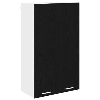 Hängeschrank mit Tür Riga Schwarz Eichen-Optik 60 x 31 x 100 cm