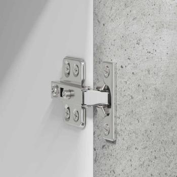 Hängeschrank Riga Beton Grau 60 x 31 x 100 cm Holzwerkstoff