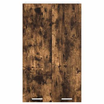 Hängeschrank mit Regal Riga Geräucherte Eiche 60 x 31 x 100 cm