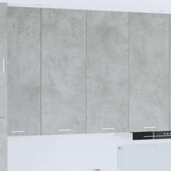 ARDEBO.de - Hängeschrank Riga Beton Grau 80 x 31 x 100 cm Holzwerkstoff