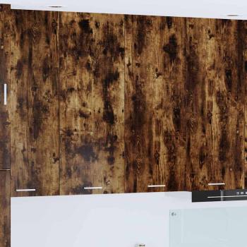 ARDEBO.de - H?ngeschrank R?uchereiche 80 x 31 x 100 cm Holzwerkstoff