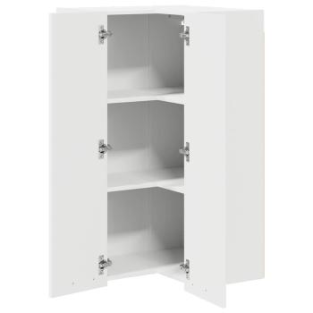 Hängeschrank mit Regal Riga Weiß 57 x 57 x 100 cm Holzwerkstoff