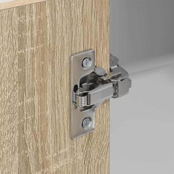 Hängeschrank Riga Sonoma-Eiche und Weiß 57 x 57 x 100 cm