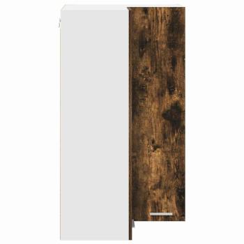 Hängeschrank Riga Geräucherte Eiche und Weiß 57 x 57 x 100 cm