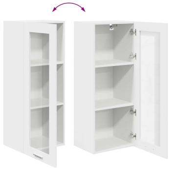 Hängeschrank mit Regal Riga Weiß 40 x 31 x 100 cm Holzwerkstoff