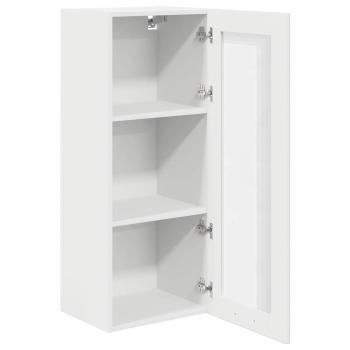 Hängeschrank mit Regal Riga Weiß 40 x 31 x 100 cm Holzwerkstoff