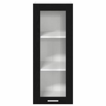 Hängeschrank mit Tür Riga Schwarz Eichen-Optik 40 x 31 x 100 cm
