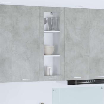 ARDEBO.de - Hängeschrank Betongrau 40 x 31 x 100 cm Holzwerkstoff