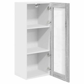 ARDEBO.de - Hängeschrank Riga Graues Sonoma 40 x 31 x 100 cm Holzwerkstoff