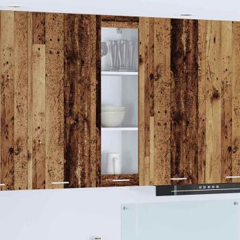 ARDEBO.de - Hängeschrank Riga Altholz 40 x 31 x 100 cm Holzwerkstoff