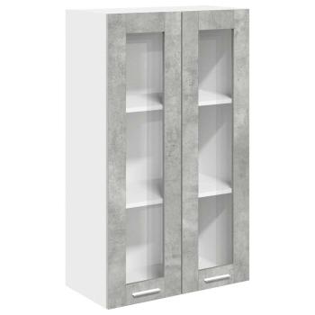 Hängeschrank Riga Beton Grau 60 x 31 x 100 cm Holzwerkstoff