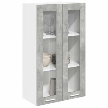 Hängeschrank Riga Beton Grau 60 x 31 x 100 cm Holzwerkstoff