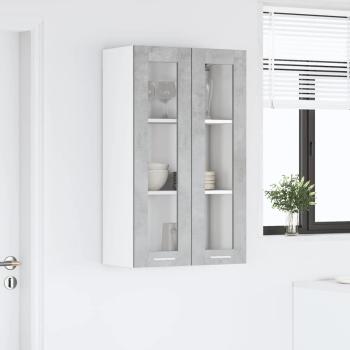 Hängeschrank Riga Beton Grau 60 x 31 x 100 cm Holzwerkstoff