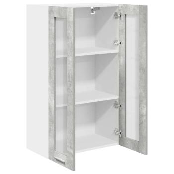 Hängeschrank Riga Beton Grau 60 x 31 x 100 cm Holzwerkstoff