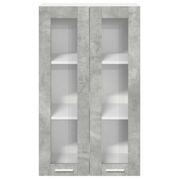 Hängeschrank Riga Beton Grau 60 x 31 x 100 cm Holzwerkstoff
