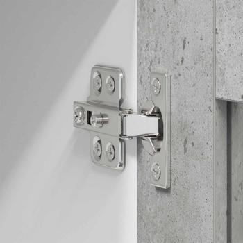 Hängeschrank Riga Beton Grau 60 x 31 x 100 cm Holzwerkstoff