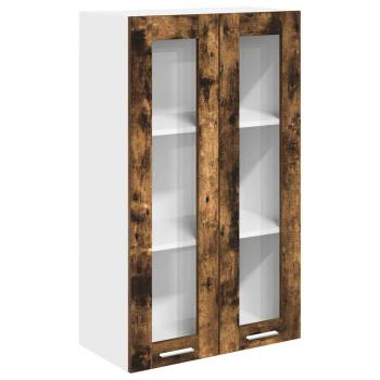 Hängeschrank mit Regal Riga Geräucherte Eiche 60 x 31 x 100 cm