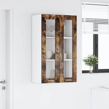 Hängeschrank mit Regal Riga Geräucherte Eiche 60 x 31 x 100 cm